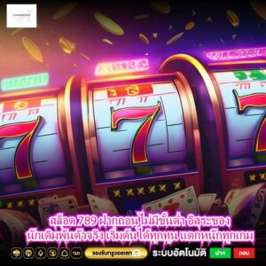 สล็อต 789 ฝากถอนไม่มีขั้นต่ำ อิสระของนักเดิมพันตัวจริง เริ่มต้นได้ทุกทุน แตกหนักทุกเกม